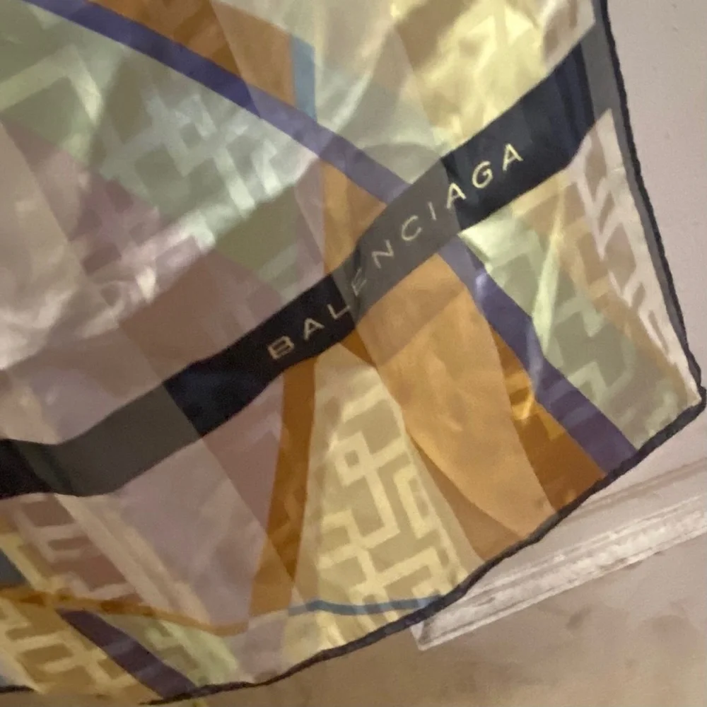 Vintage Balenciaga‎ Silk Scarf huge